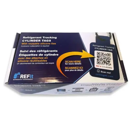 Cylinder QR Tags Box (40 Reusable QR Tags)